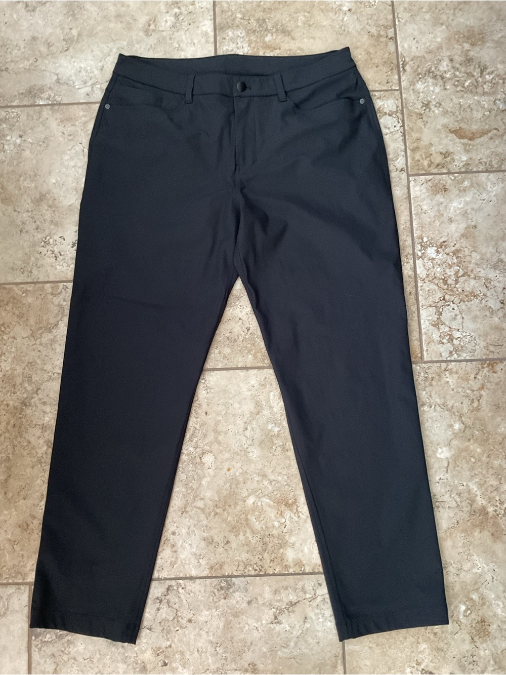 Lululemon Men’s ABC Pants Black Size 34 x 30 Stretch Performance Pants - Picture 4 of 6